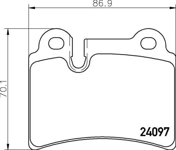 Mintex Brake Pads Set Brake Pads Full Set Of 4 Rear MDB2740 - image 4