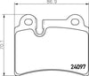 Mintex Brake Pads Set Brake Pads Full Set Of 4 Rear MDB2740 thumbnail