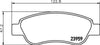 Mintex Brake Pads Full Set Of 4 Front MDB2743 thumbnail