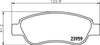 Mintex Brake Pads Full Set Of 4 Front MDB2743 thumbnail