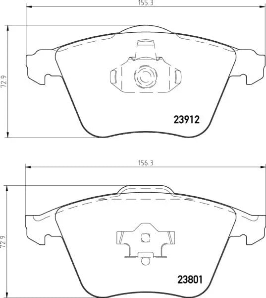 Mintex Brake Pads Full Set Of 4 Front MDB2749MX - image 3