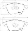 Mintex Brake Pads Full Set Of 4 Front MDB2749MX thumbnail