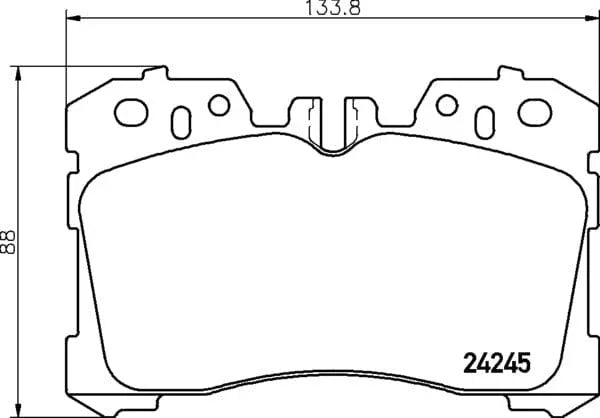 Mintex Brake Pads Full Set Of 4 Front MDB2761 - image 4