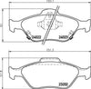 Mintex Brake Pads Full Set Of 4 Front MDB2769 thumbnail