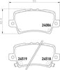 Mintex Brake Pads Set Brake Pads Full Set Of 4 Rear MDB2770 thumbnail