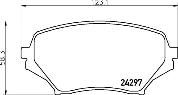 Mintex Brake Pads Full Set Of 4 Front MDB2771 - image 4