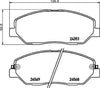 Mintex Brake Pads Full Set Of 4 Front MDB2777 thumbnail
