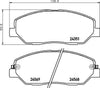 Mintex Brake Pads Full Set Of 4 Front MDB2777 thumbnail