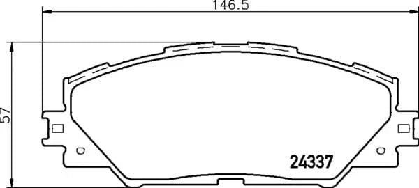 Mintex Brake Pads Full Set Of 4 Front MDB2786 - image 4