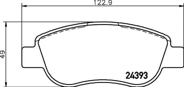 Mintex Brake Pads Full Set Of 4 Front MDB2792 - image 3