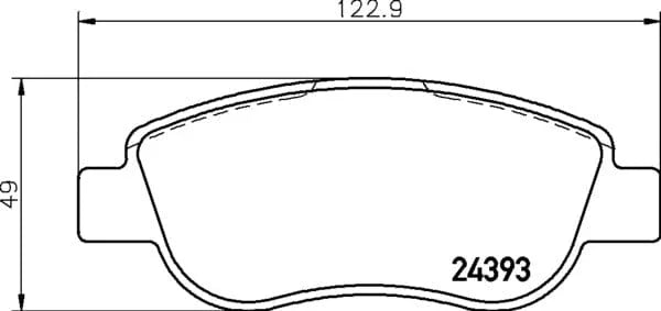 Mintex Brake Pads Full Set Of 4 Front MDB2792 - image 4