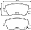Mintex Brake Pads Full Set Of 4 Front MDB2796 thumbnail