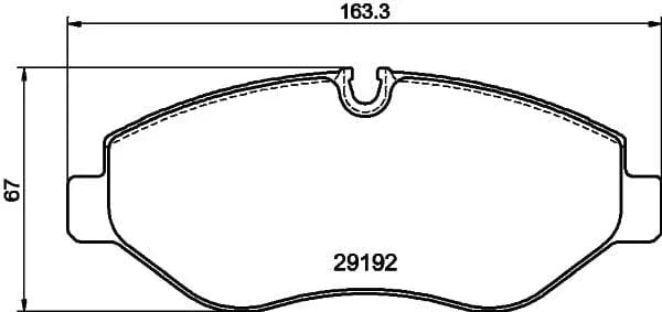 Mintex Brake Pads Full Set Of 4 Front MDB2803 - OEM Quality Replacement - image 3