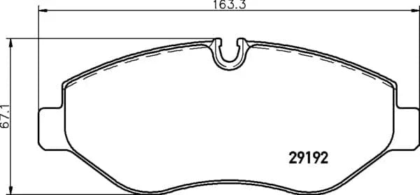 Mintex Brake Pads Full Set Of 4 Front MDB2803 - OEM Quality Replacement - image 4