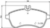Mintex Brake Pads Full Set Of 4 Front MDB2830 thumbnail