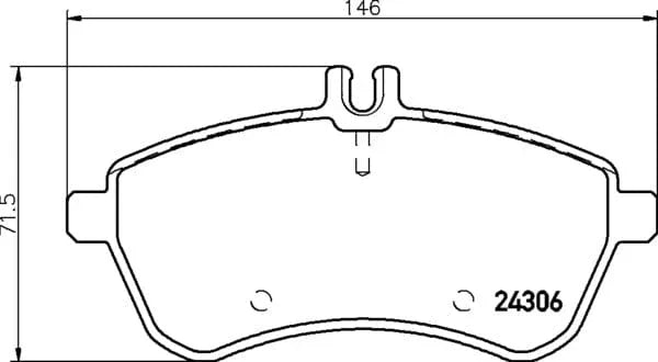 Mintex Brake Pads Full Set Of 4 Front MDB2830 - image 4
