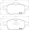 Mintex Brake Pads Full Set Of 4 Front MDB2837 thumbnail