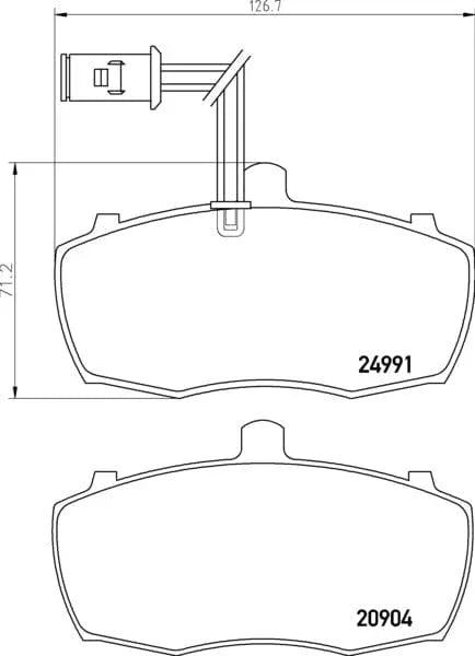 Mintex Brake Pads Full Set Of 4 Front MDB2859 - image 3