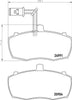 Mintex Brake Pads Full Set Of 4 Front MDB2859 thumbnail