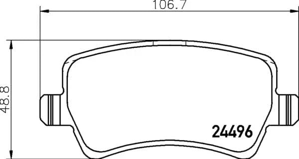 Mintex Brake Pads Set Brake Pads Full Set Of 4 Rear MDB2863MX - image 4