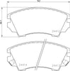 Mintex Brake Pads Full Set Of 4 Front MDB2869 thumbnail