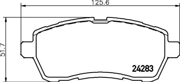 Mintex Brake Pads Full Set Of 4 Front MDB2875 - image 3