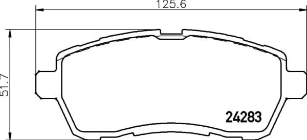Mintex Brake Pads Full Set Of 4 Front MDB2875 - image 4