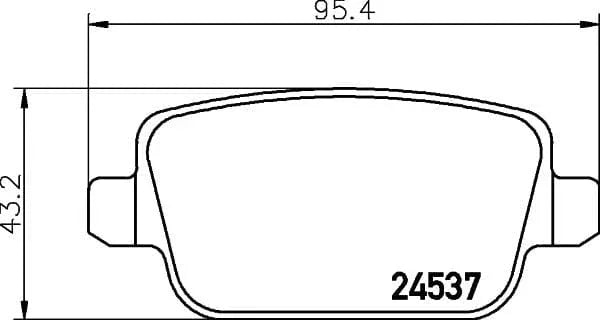 Mintex Brake Pads Set Brake Pads Full Set Of 4 Rear MDB2887 - image 3