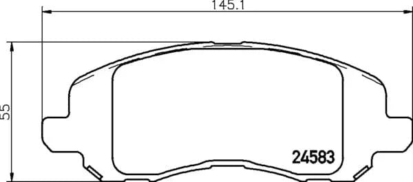 Mintex Brake Pads Full Set Of 4 Front MDB2916 - image 4