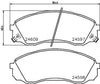Mintex Brake Pads Full Set Of 4 Front MDB2921 thumbnail