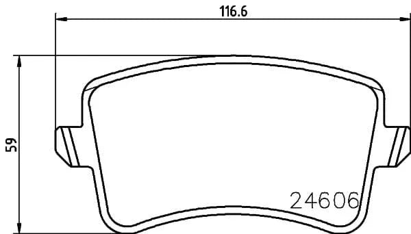 Mintex Brake Pads Set Brake Pads Full Set Of 4 Rear MDB2929 - image 3
