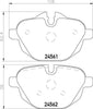 Mintex Brake Pads Set Brake Pads Full Set Of 4 Rear MDB2948 thumbnail