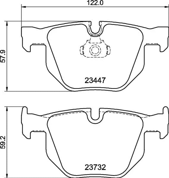 Mintex Brake Pads Set Brake Pads Full Set Of 4 Rear MDB2961 - image 3