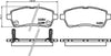Mintex Brake Pads Full Set Of 4 Front MDB2968 thumbnail