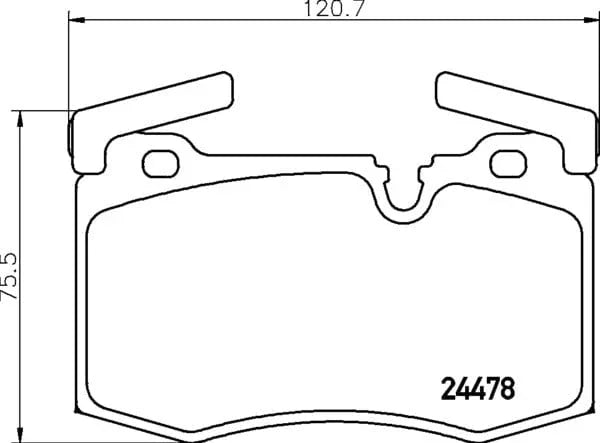 Mintex Brake Pads Full Set Of 4 Front MDB2982 - image 4