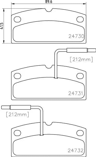 Mintex Brake Pads Full Set Of 4 Front MDB2993 - image 3