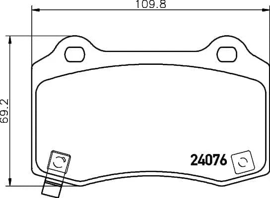 Mintex Brake Pads Set Brake Pads Full Set Of 4 Rear MDB2997 - image 3
