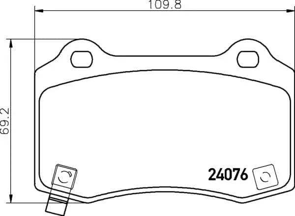Mintex Brake Pads Set Brake Pads Full Set Of 4 Rear MDB2997 - image 4