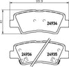 Mintex Brake Pads Set Brake Pads Full Set Of 4 Rear MDB3027 thumbnail