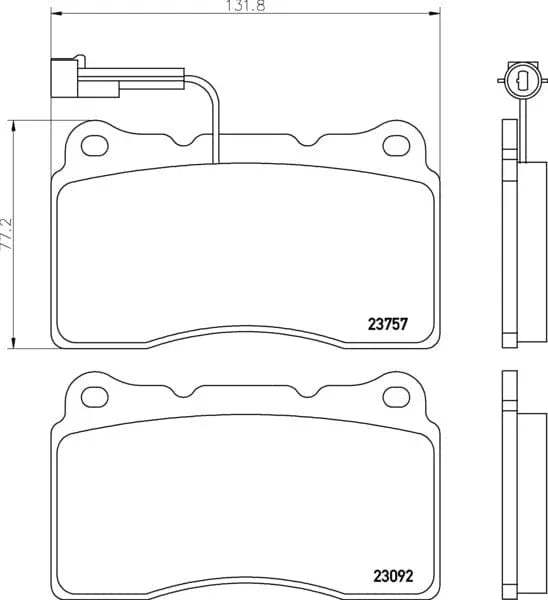 Mintex Brake Pads Full Set Of 4 Front MDB3040 - image 3