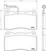 Mintex Brake Pads Full Set Of 4 Front MDB3040 thumbnail