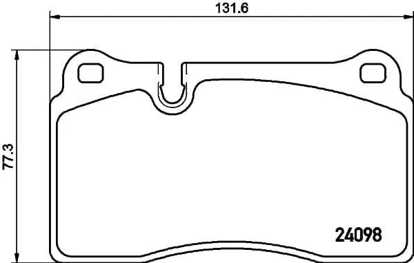 Mintex Brake Pads Full Set Of 4 Front MDB3047 - image 3