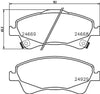 Mintex Brake Pads Full Set Of 4 Front MDB3053 thumbnail