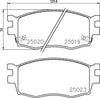 Mintex Brake Pads Full Set Of 4 Front MDB3057 thumbnail