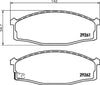 Mintex Brake Pads Full Set Of 4 Front MDB3064 thumbnail