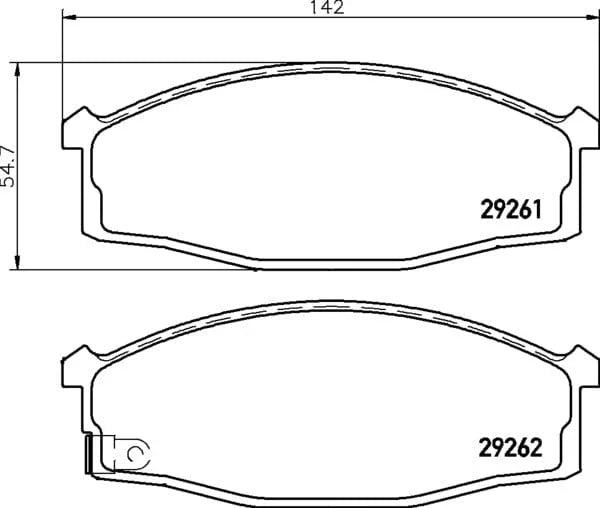 Mintex Brake Pads Full Set Of 4 Front MDB3064 - image 4