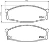 Mintex Brake Pads Full Set Of 4 Front MDB3064 thumbnail