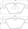 Mintex Brake Pads Full Set Of 4 Front MDB3092 thumbnail