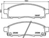 Mintex Brake Pads Full Set Of 4 Front MDB3096 thumbnail