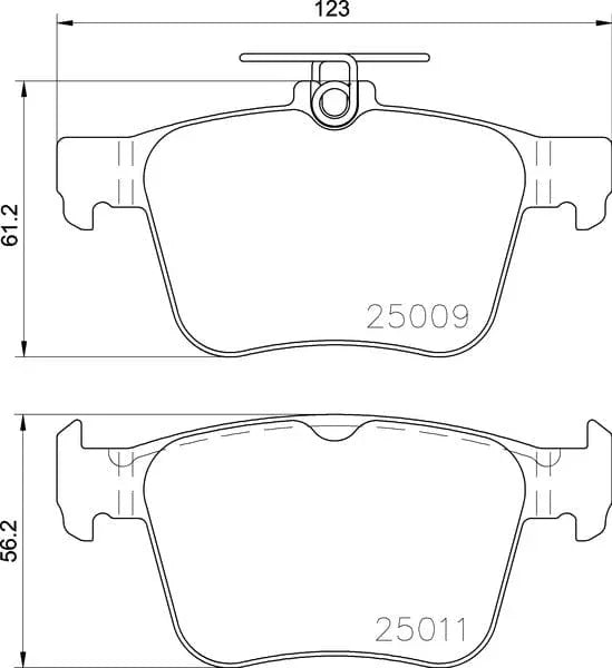 Mintex Brake Pads Set Brake Pads Full Set Of 4 Rear MDB3101 - image 3